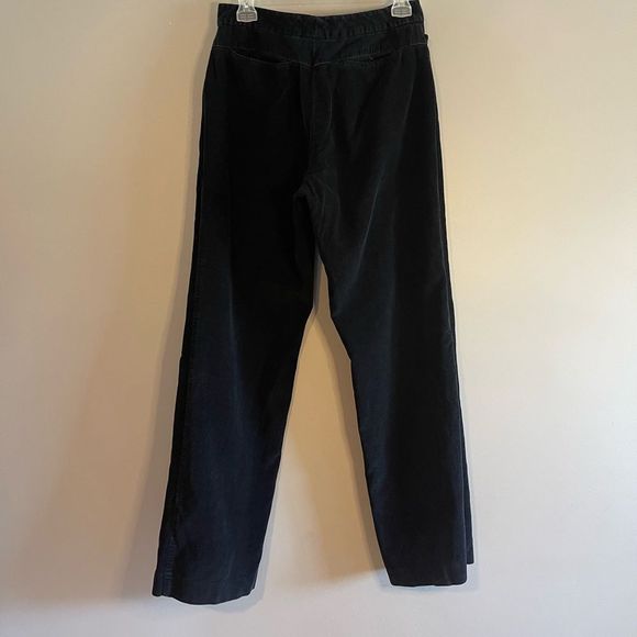 VTG Banana Republic High Waisted Wide Leg Corduroy Pants in Black | SZ 8 - Picture 3 of 7